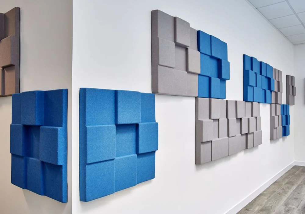 3D akustik keçe panel uygulaması