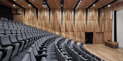 Konferans salonu akustik düzenlemesi detay görünümü